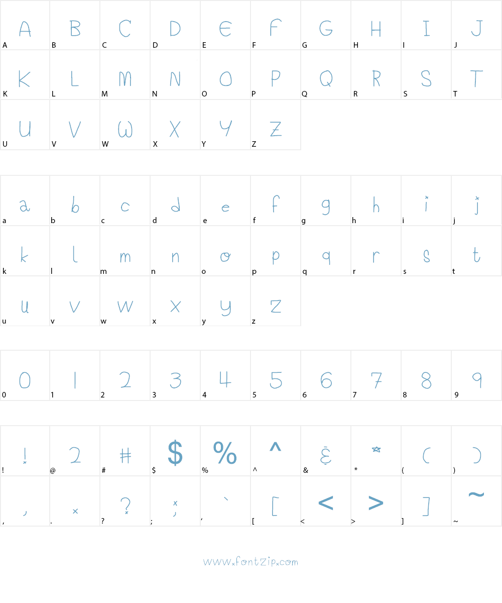 Candys R Grozz Font Character